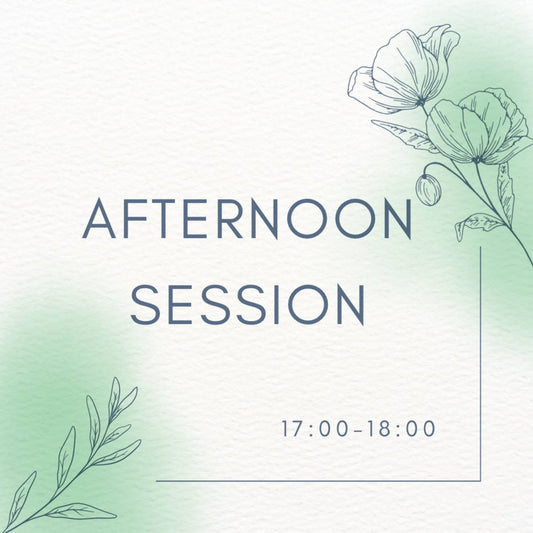 AFTERNOON SESSION 17:00 - 18:00